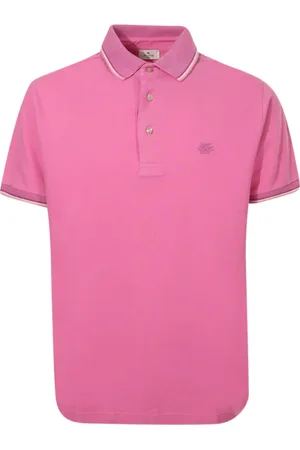 Etro Koszulki, Mężczyzna, Różowy, S, Bawełna, Fioletowy Polo Shirt Jednokolorowy Bawełna