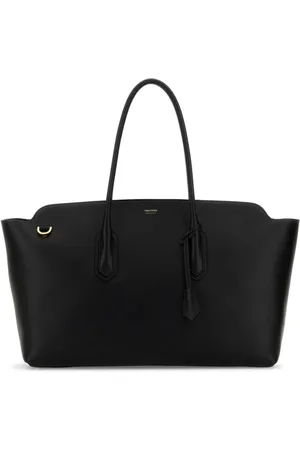 Tom Ford Torebki, Mężczyzna, Czarny, ONE SIZE, Czarna skórzana torba na ramię