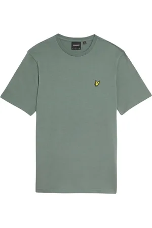 Lyle & Scott Koszulki, Mężczyzna, Zielony, S, Zielona Koszulka z Nadrukiem