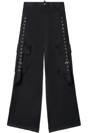 OFF-WHITE Spodnie, Mężczyzna, Czarny, M, Bawełna, Spodnie Casualowe Slim Fit
