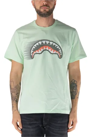 Sprayground Koszulki, Mężczyzna, Zielony, M, Najszybszy Rekin T-shirt