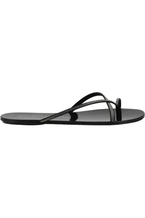 Pedro Garcia Buty, Kobieta, Czarny, 37 1/2 EU, Eleganckie Sandały z Kamieniami