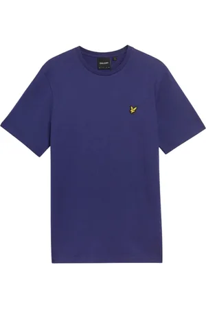 Lyle & Scott Koszulki, Mężczyzna, Niebieski, XL, Niebieski T-shirt z nadrukiem dla mężczyzn