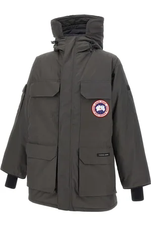 Canada Goose Kurtki, Mężczyzna, Szary, L, Grafitowo Szara Kurtka Parka Expedition