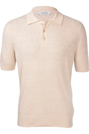 Gran Sasso Koszulki, Mężczyzna, Beżowy, XL, Ecru Polo Shirt Stylowy Model