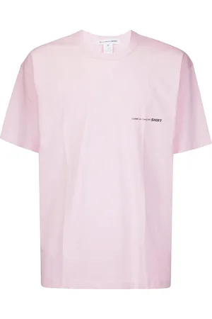 Comme des Garçons Koszulki, Mężczyzna, Różowy, M, Różowa Męska Sweter T-shirt