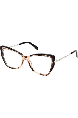 Emilio Pucci Akcesoria, Kobieta, brązowy, ONE SIZE, Brązowe Oprawki Okularowe z Acetat