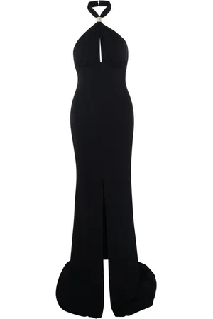Elisabetta Franchi Sukienki, Kobieta, Czarny, M, Czarna Sukienka Wieczorowa Red Carpet