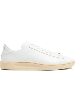 VALENTINO GARAVANI Buty, Mężczyzna, Biały, 42 EU, Len, Białe płaskie buty z wiązaniem