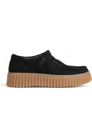 Clarks Buty, Kobieta, Czarny, 36 EU, Zamsz, Zamszowe sznurowane półbuty Bee
