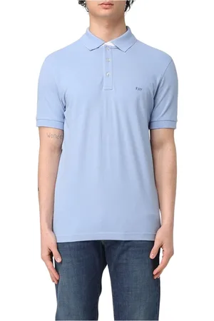 FAY Koszulki, Mężczyzna, Niebieski, 2XL, Lekkie niebieskie T-shirty i Polosy
