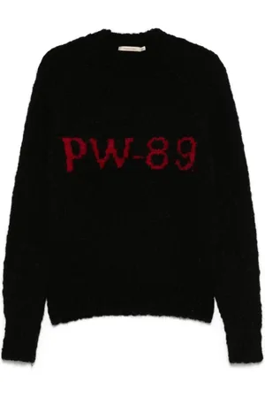 Paloma Wool Swetry, Kobieta, Czarny, S, Gruby Sweter z Intarsią