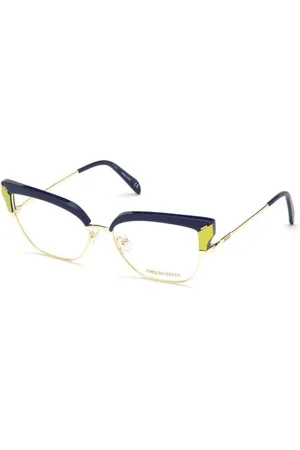 Emilio Pucci Akcesoria, Kobieta, Wielobarwność, ONE SIZE, Wielokolorowe Okulary Modowe z Metalową Ramą