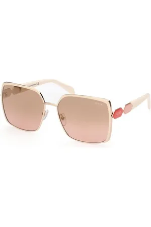 Emilio Pucci Akcesoria, Kobieta, Różowy, ONE SIZE, Eleganckie Metalowe Okulary z Lustrem