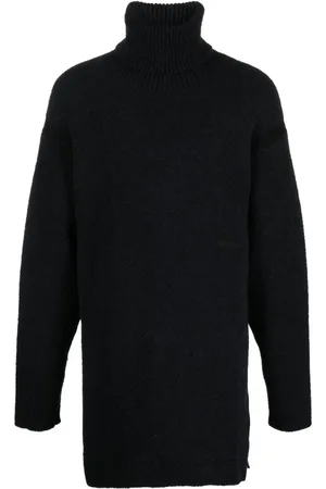 OFF-WHITE Swetry, Mężczyzna, Czarny, M, Golf z haftowanym logo