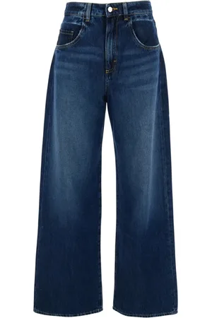 Icon Denim Jeansy, Kobieta, Niebieski, W28, Denim, Poppy Niebieskie Jeansyy z Logo Patch