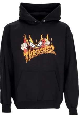 Thrasher Bluzy, Mężczyzna, Czarny, S, Czarna Bluza X Neckface Męska