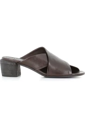 Officine creative Buty, Kobieta, brązowy, 37 EU, Skóra, Brązowe skórzane sandały