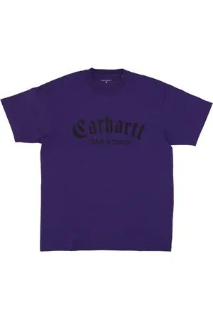 Carhartt Koszulki, Mężczyzna, Fioletowy, L, Onyx Tee Męska Koszulka Czarna
