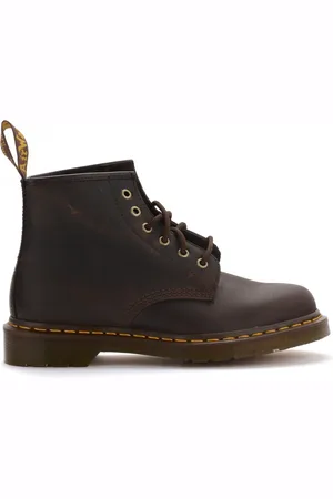 Dr. Martens Buty, Mężczyzna, brązowy, 41 EU, Skóra, Vintage Brązowe Skórzane Botki do Kostki