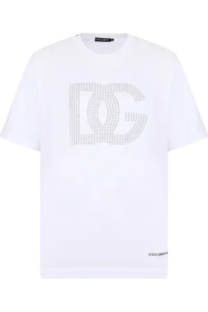 Dolce & Gabbana Koszulki, Mężczyzna, Biały, M, Stylowe T-shirty i Pola