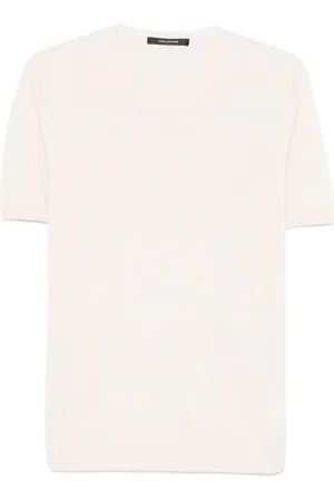 TAGLIATORE Swetry, Mężczyzna, Biały, M, T-shirty i Pola Białe