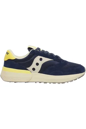 Saucony Buty, Mężczyzna, Niebieski, 43 EU, Skóra, Jazz NXT Navy Yellow Sneaker
