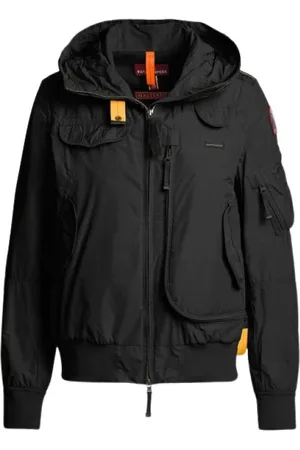 Parajumpers Kurtki, Mężczyzna, Czarny, L, Czarna Kurtka Bomber z Kapturem