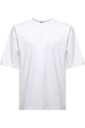 HERNO Koszulki, Mężczyzna, Biały, L, Białe T-shirty i Pola, Boxy Fit