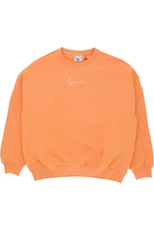 Karl Kani Bluzy, Mężczyzna, Pomarańczowy, M, Pomarańczowy bluza z kapturem z logo Kani
