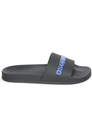 Dsquared2 Buty, Mężczyzna, Czarny, 41 EU, Czarne Sandały dla Mężczyzn Stylowy Komfort