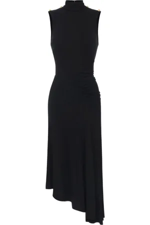 Elisabetta Franchi Sukienki, Kobieta, Czarny, L, Czarna Sukienka dla Kobiet Elegancki Styl