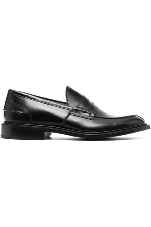 TRICKERS Buty, Mężczyzna, Czarny, 41 EU, Klasyczny Skórzany Mokasyn