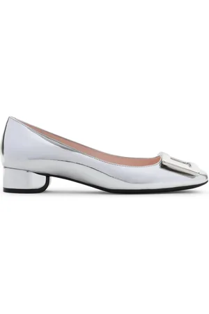 Roger Vivier Buty, Kobieta, Szary, 39 EU, Metaliczne Obcasy dla Kobiet