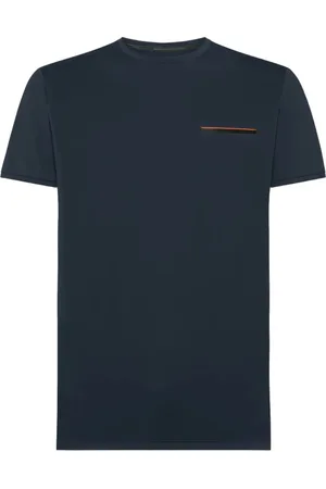 RRD Koszulki, Mężczyzna, Niebieski, XL, Letnia Koszulka Slim Fit z Kieszonką