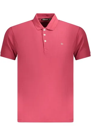 Napapijri Koszulki, Mężczyzna, Czerwony, M, Polo z Haftowanym Logo