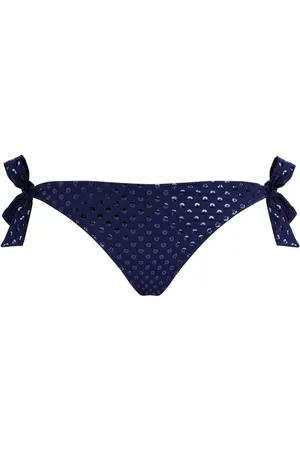 Vilebrequin Stroje kąpielowe, Kobieta, Niebieski, M, Relief Sparkling majtki bikini do wiązania po bokach dla kobiet
