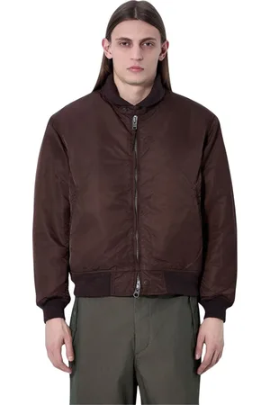 ENGINEERED GARMENTS Kurtki, Mężczyzna, brązowy, S, Nylon, Kurtka z Nylonu z Lamówkami