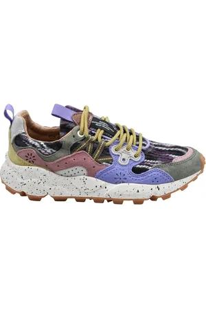Flower Mountain Buty, Kobieta, Wielobarwność, 38 EU, Eleganckie Fioletowe Buty na Sznurowadła