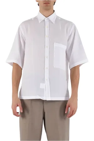 COSTUMEIN Koszule, Mężczyzna, Biały, L, Lyocell Front Button Shirt