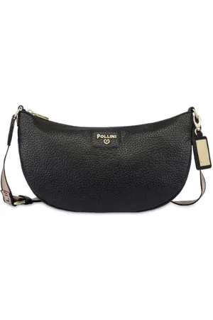 Pollini Torebki, Kobieta, Czarny, ONE SIZE, Torebka Hobo Heritage z Zdejmowanym Charmem