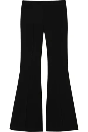 Twin-Set Spodnie, Kobieta, Czarny, 2XS, Poliester, Czarne Spodnie Dzwony