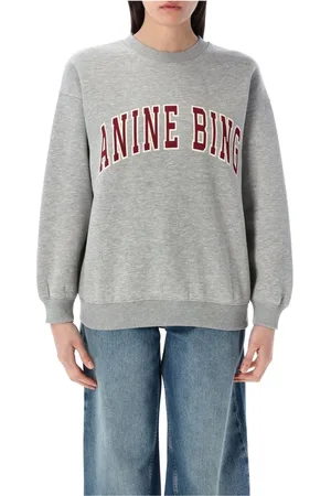 ANINE BING Bluzy, Kobieta, Szary, S, Szara Melanżowa Sweter Spencer
