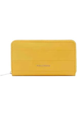 Piquadro Akcesoria, Mężczyzna, Żółty, ONE SIZE, Stylowy Portfel
