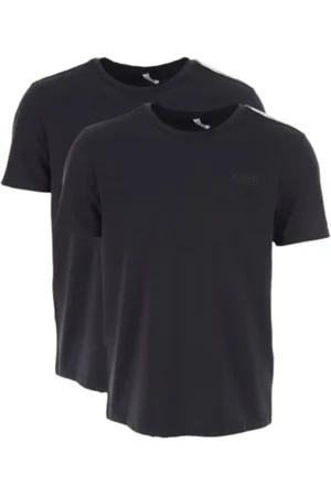 Moschino Koszulki, Mężczyzna, Czarny, 2XL, Bawełniana Koszulka Stretch 2 Pack Czarna