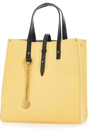 Liu Jo Torebki, Kobieta, Żółty, ONE SIZE, Żółta torba shopper z wegańskiej skóry