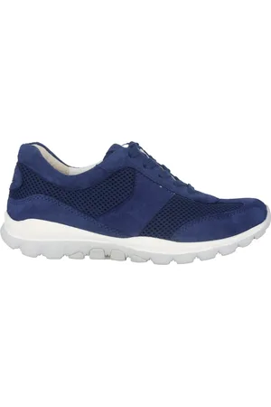 Gabor Buty, Kobieta, Niebieski, 37 EU, Zamsz, Wygodny rolujący sneaker dla kobiet