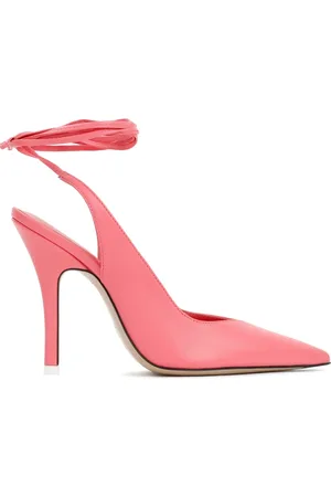 The Attico Buty, Kobieta, Różowy, 36 1/2 EU, Venus Slingback Obcasy w brzoskwiniowym kolorze