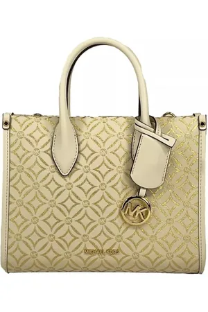 Michael Kors Torebki, Kobieta, Beżowy, ONE SIZE, Stylowa torba na ramię z zamkiem błyskawicznym