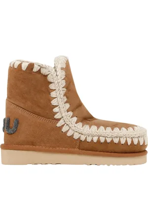 Mou Buty, Kobieta, brązowy, 37 EU, Skóra, Glitter Logo Cognac Wysokie Buty Projektowe